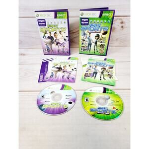Kinect Sports: Season One & Two (Xbox 360) Complete With Manuals Tested